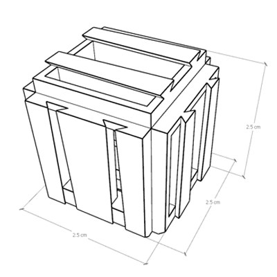 Truss six-way corner 50x50cm (16pcs / group)